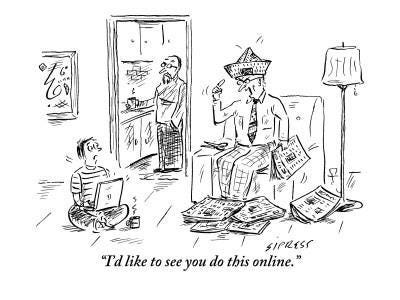 David Sipress Parents New Yorker Cartoons Wall Art: Prints, Paintings &  Posters | Art.com