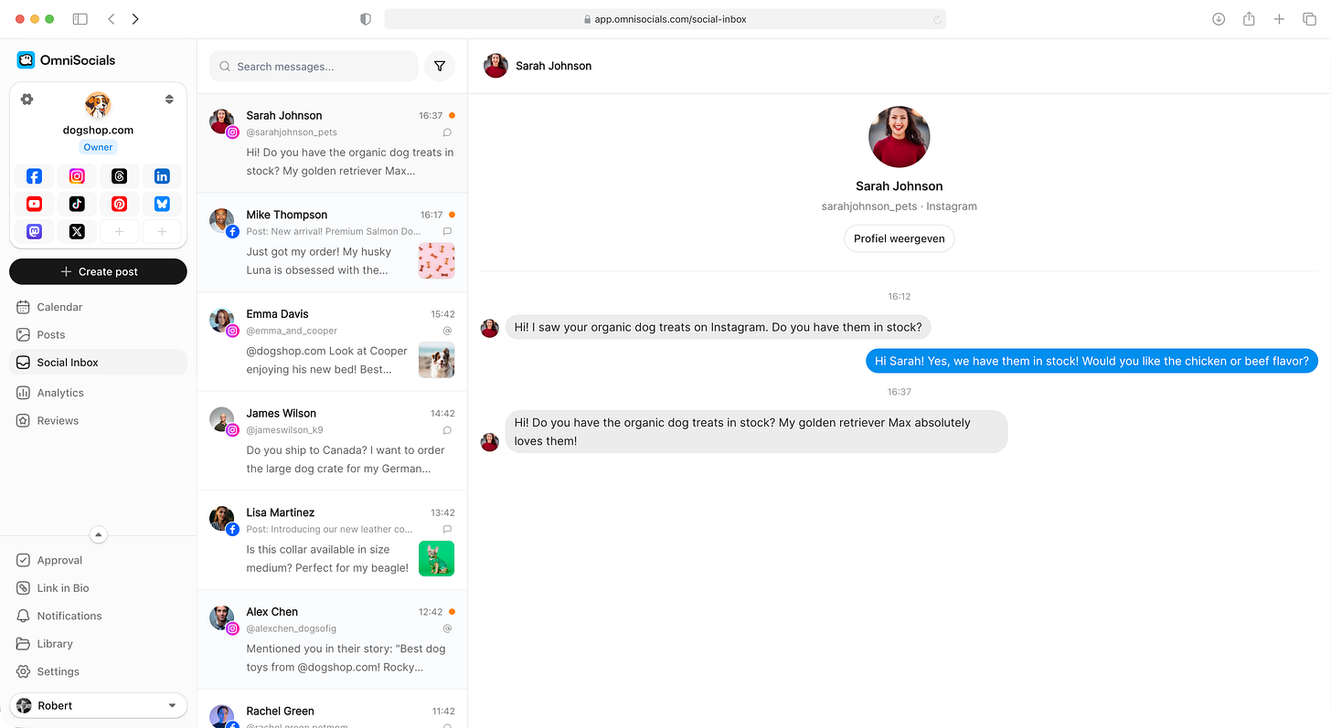 inbox preview