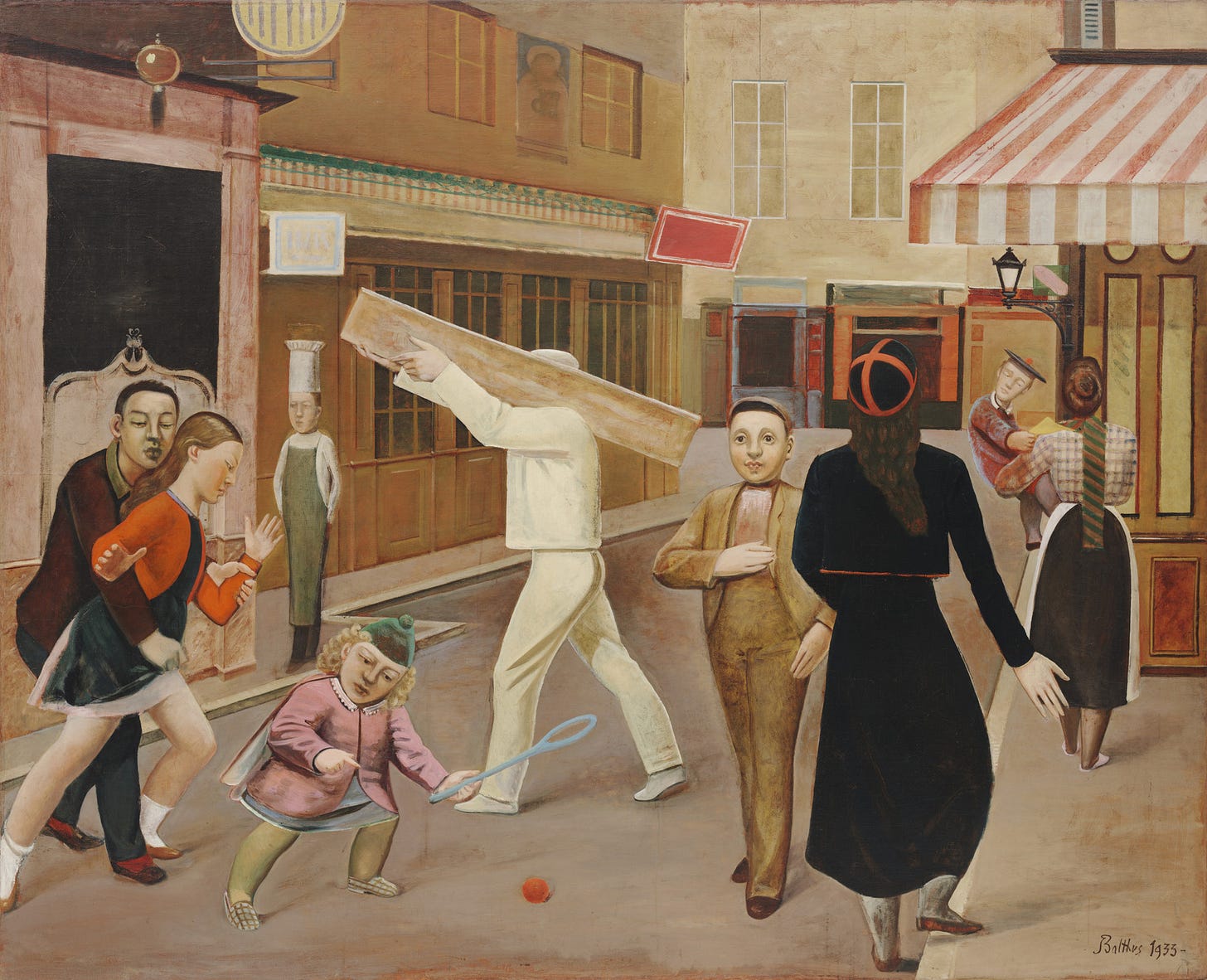 Balthus, The Street, 1933. Museum of Modern Art, New York. Balthus, The Street, 1933. Museum of Modern Art, New York.