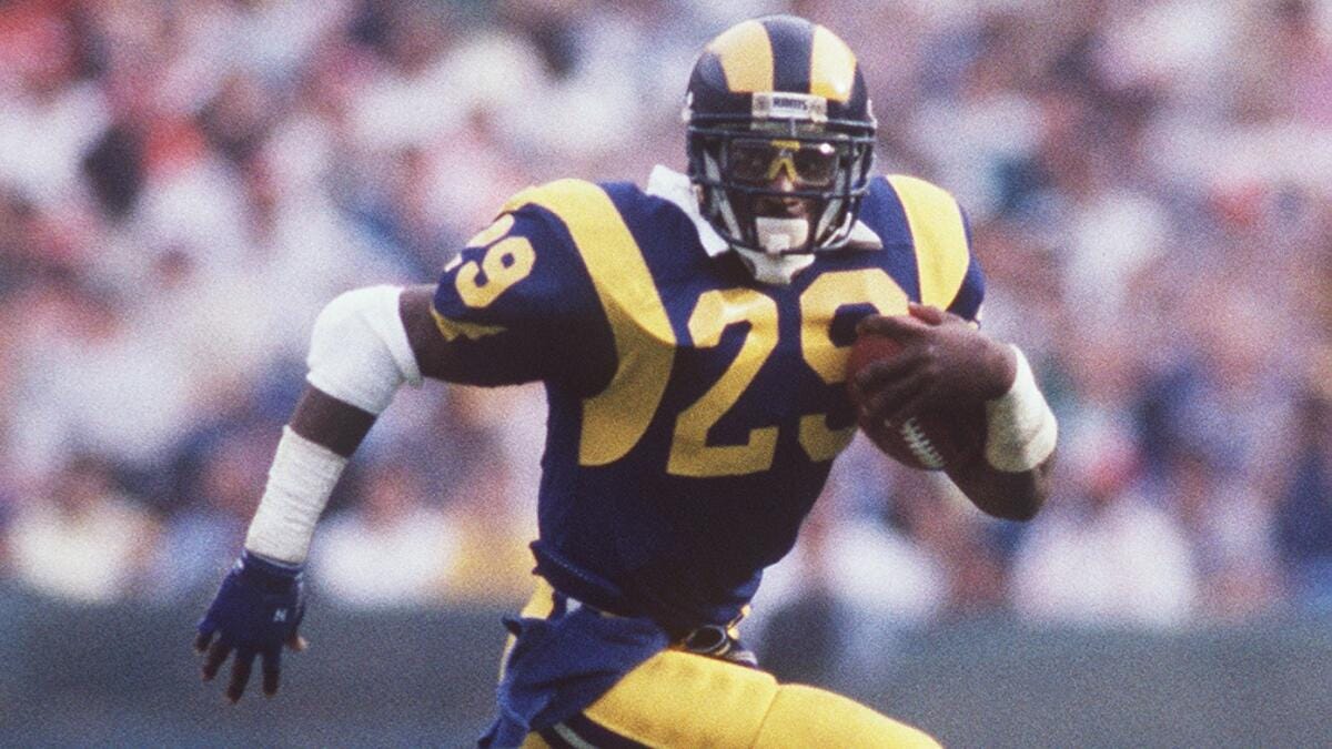 Tales from the NFL: Eric Dickerson's record run in his words - Los Angeles  Times