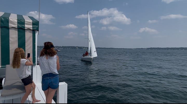 Snapshots of a lakeside vacation in the USA