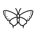 Butterfly outline