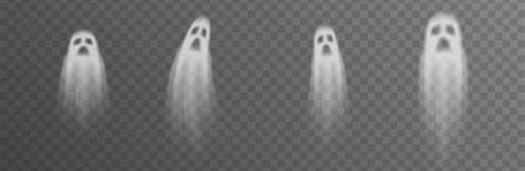 Fantasmas vectoriales sobre fondo transparente aislado. fantasma png ...