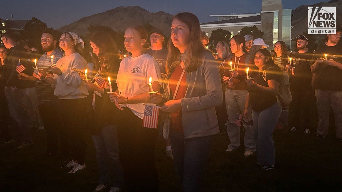 A vigil for Charlie Kirk at Utah State University A vigil for Charlie Kirk at Utah State University