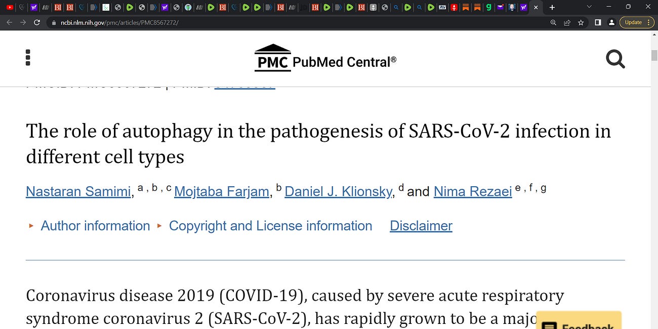 Autophagy, fasting (intermittent, 'eat' 'fast' windows), & mRNA technology (Malone, Kariko, Weissman et al.) based COVID injection? How are these three (3) linked & can FASTING mitigate spike protein?