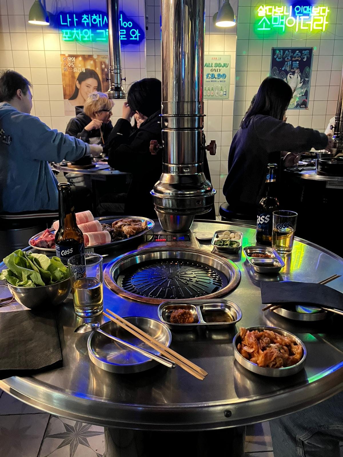 Pochawa Grill, London, Korean BBQ restaurant