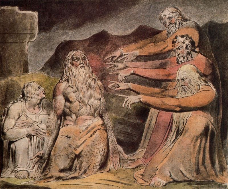 Illustration to Book of Job - William Blake - WikiArt.org