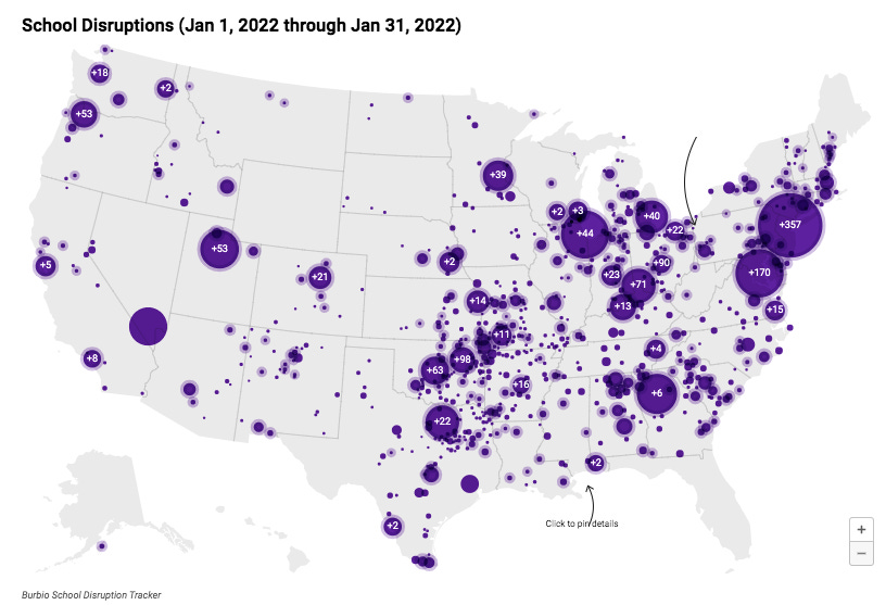 Map Disruptions 1-29-22