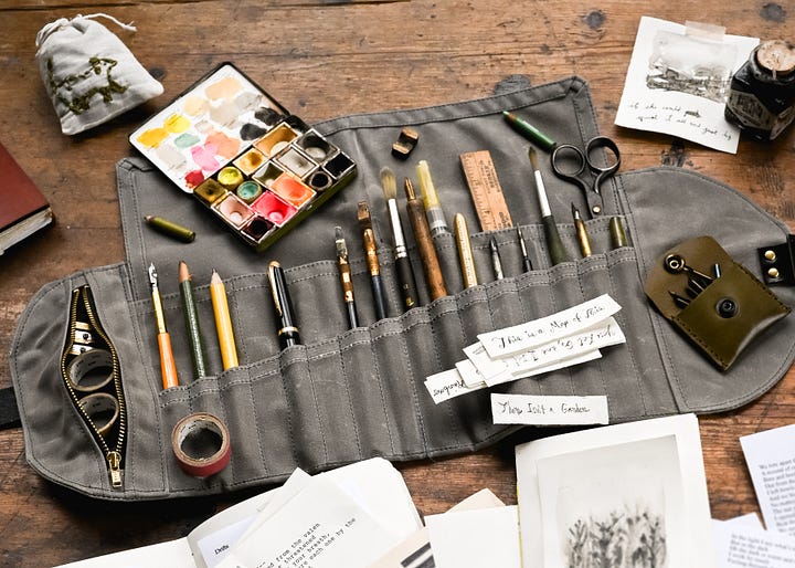 Bookbinding Journals Desk Shot Studio