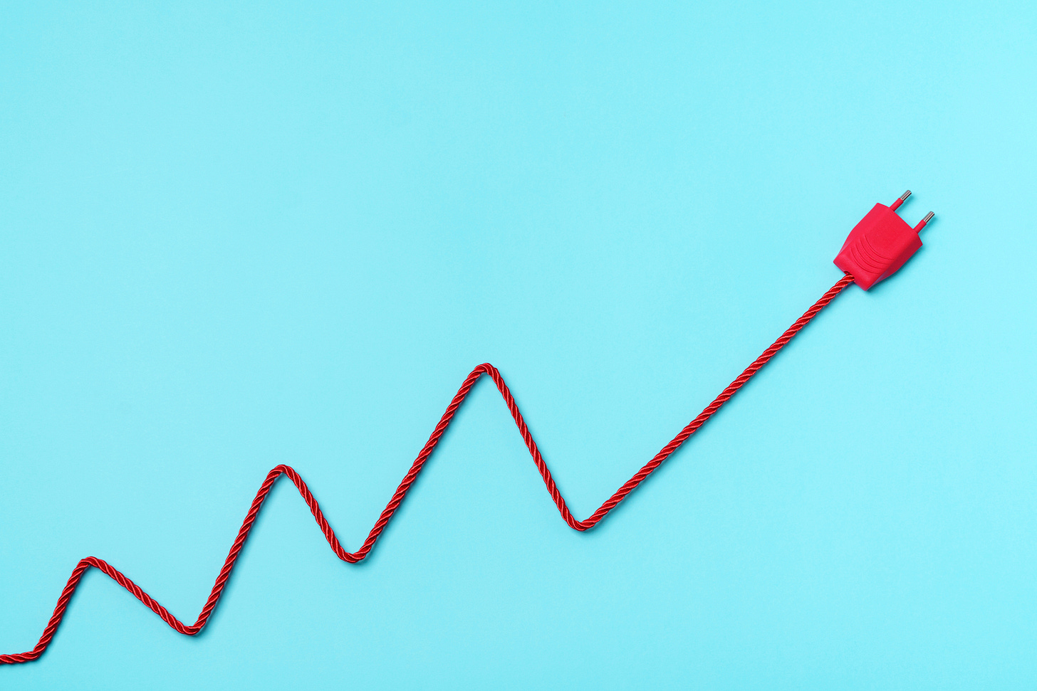 A stock photo illustration of rising demand
