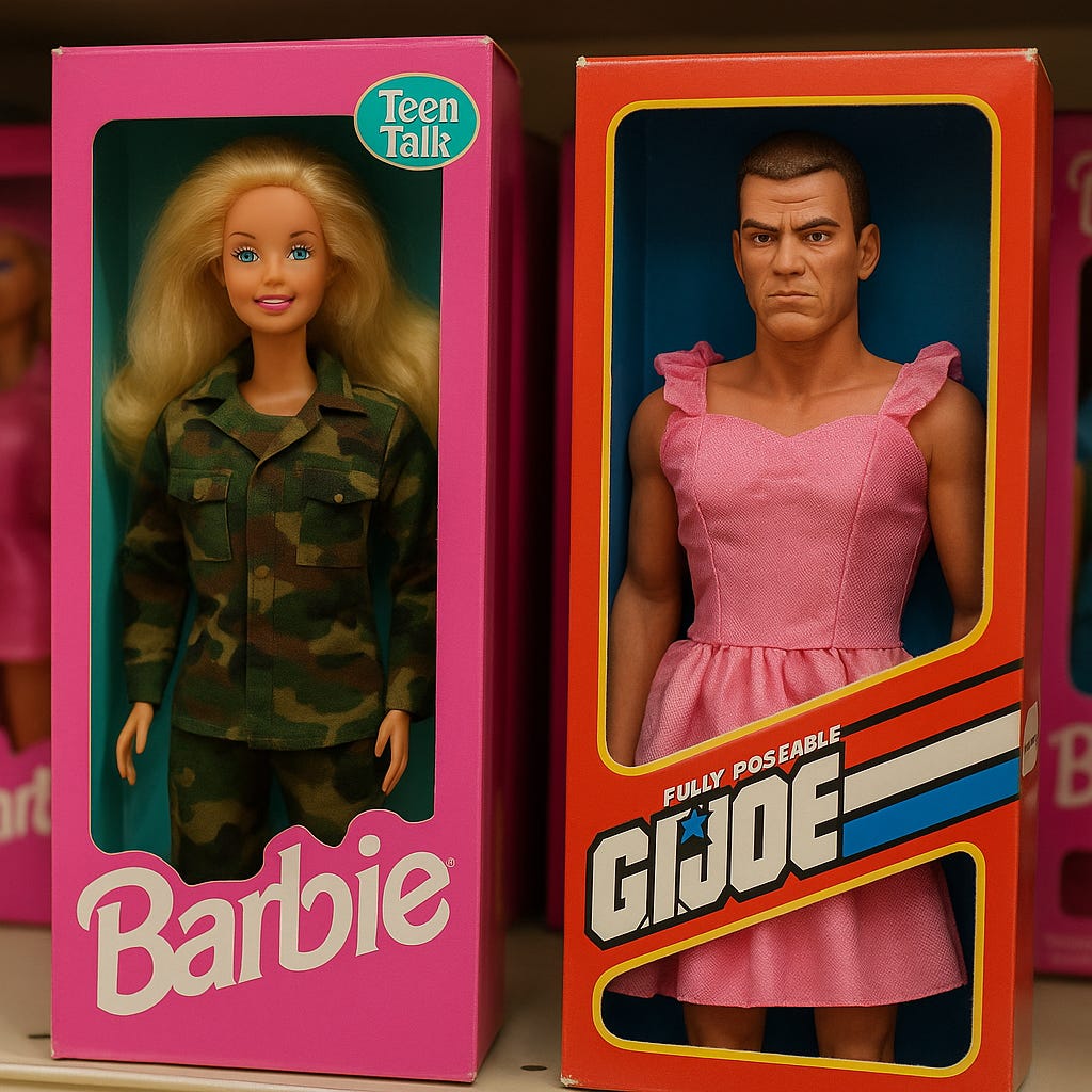 Barbie and G.I. Joe Display