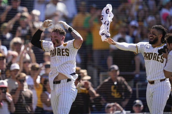 Rookie Jackson Merrill homers in 9th off Miller to lift the Padres to a 5-4  win against the A's | AP News