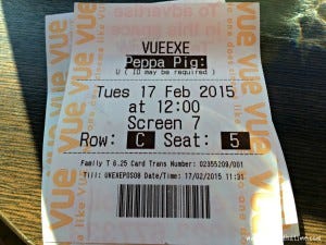 cinema ticket cinema ticket