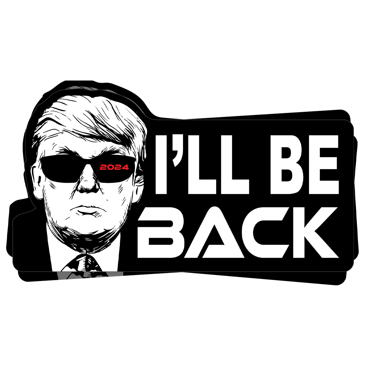 Trumpinator" - Patriotic Decal Sticker - Liberty Apparel