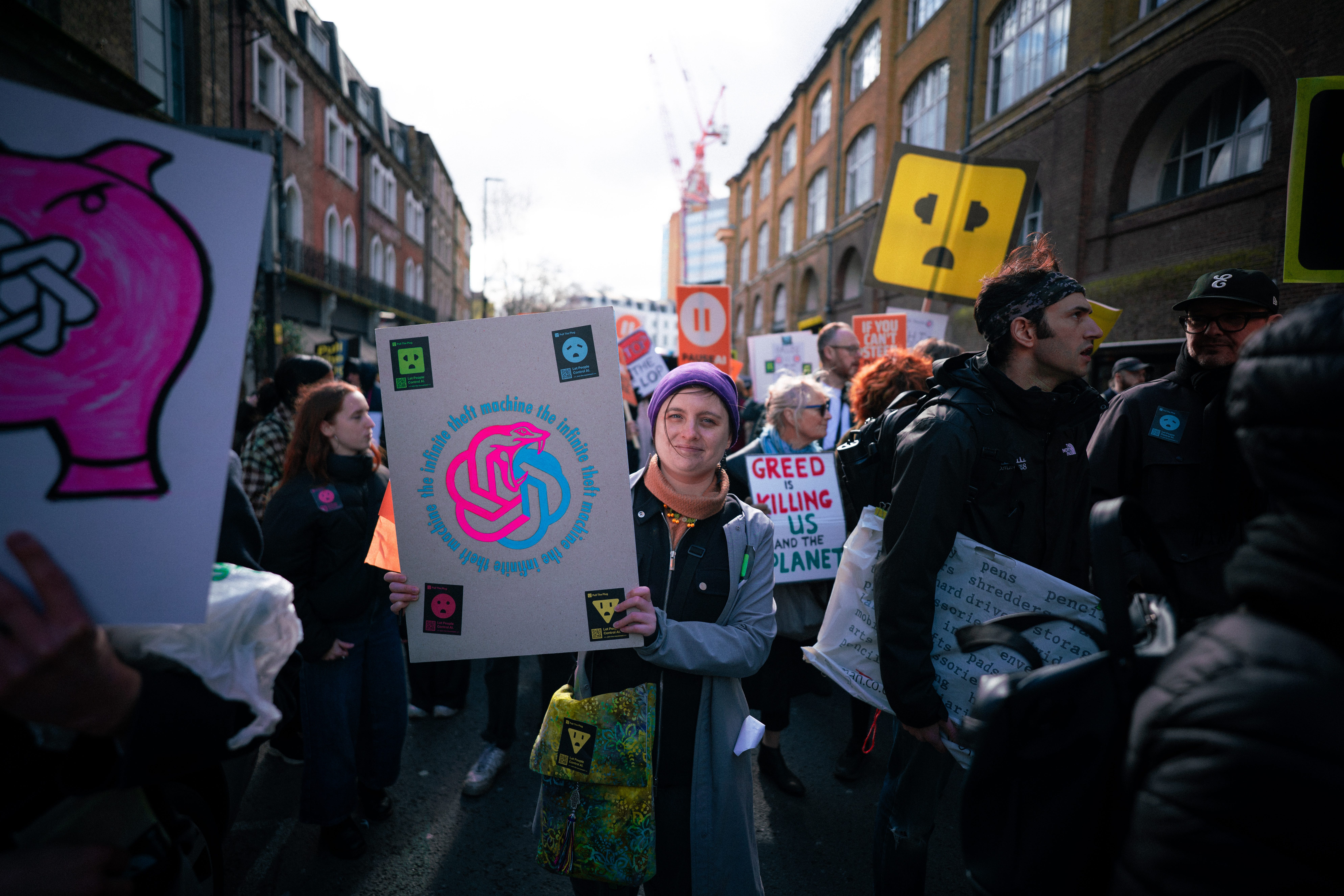 ‘Scream if you want to move slower!’ A nascent AI protest coalition ...