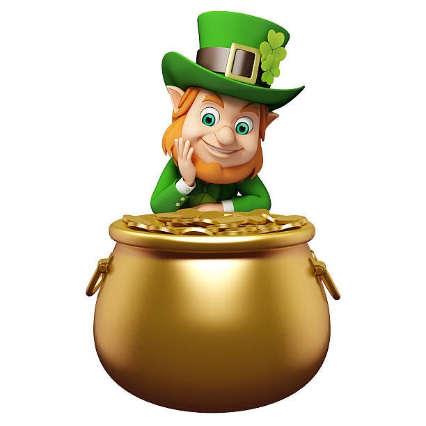 Illustration Of A Leprechaun With A Pot Of Gold Stock Photo - Download Image Now - Pot Of Gold, St. Patrick's Day, Backgrounds Illustration Of A Leprechaun With A Pot Of Gold Stock Photo - Download Image Now - Pot Of Gold, St. Patrick's Day, Backgrounds