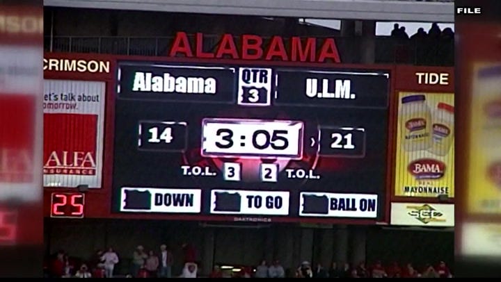 ULM vs. Alabama 2007 Falshback : WVAU 23 : Free Download, Borrow, and Streaming : Internet Archive ULM vs. Alabama 2007 Falshback : WVAU 23 : Free Download, Borrow, and Streaming : Internet Archive