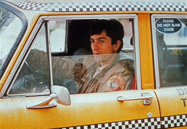 Kino. Taxi Driver, USA Regie: Martin Scorsese, Darsteller: Robert De Niro.