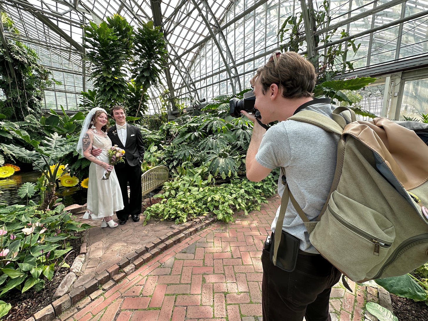 A lovely engagement photo session at Garfield Conservatory