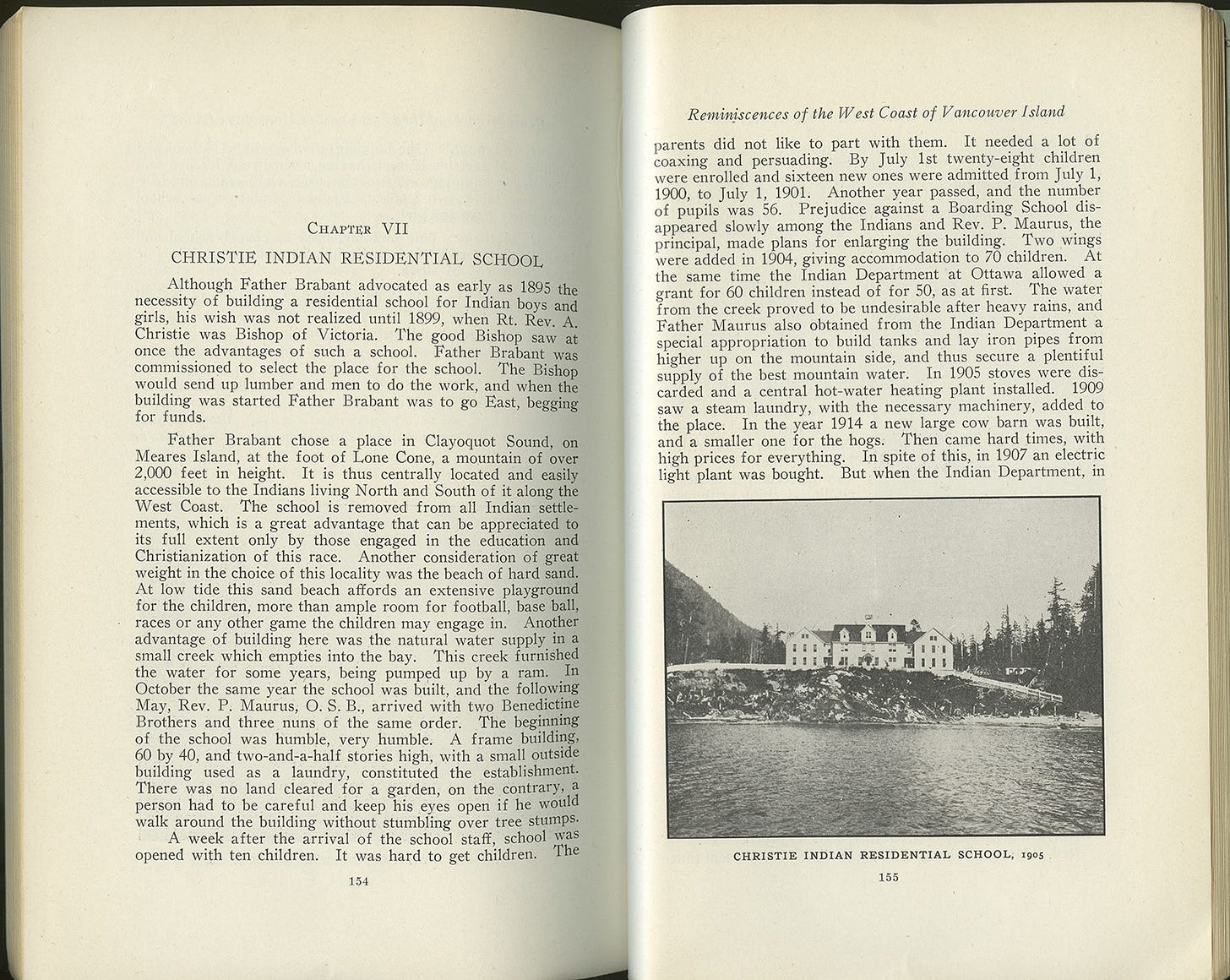 Page from Reminiscences of the West Coast of Vancouver Island