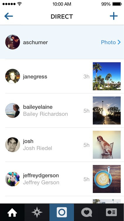 Instagram direct