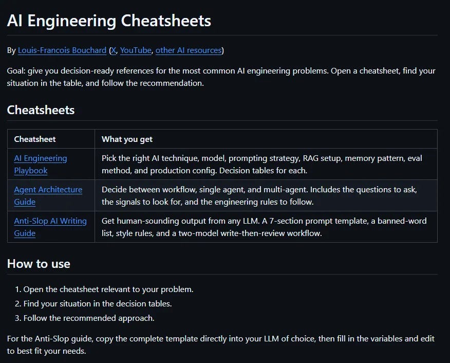 We're sharing our internal AI engineering cheatsheets - AI news coverage from Towards AI Newsletter in General