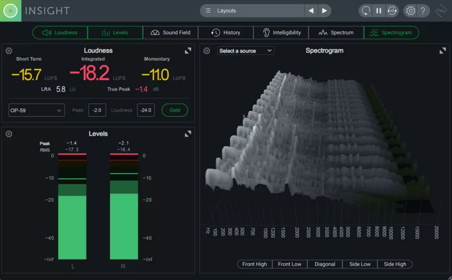 iZotope Insight 2 - A feature-rich metering plugin to visualise your audio and make sure you’re hitting the mark