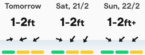 Surf forecast Gold Coast February 19 2026 Surf forecast Gold Coast February 19 2026