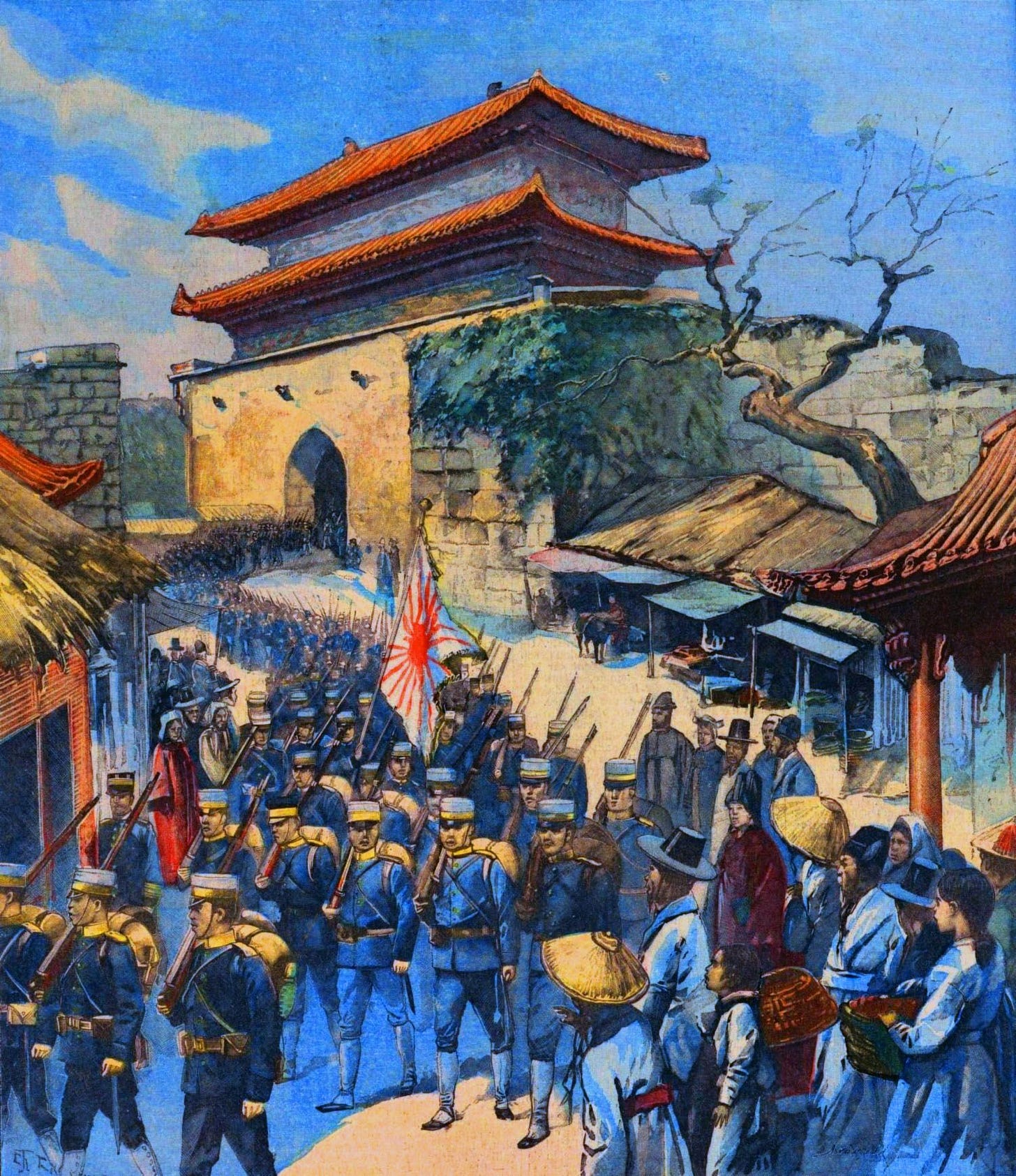 Japanese occupation of Seoul, Russo-Japanese War | War art, Military ...