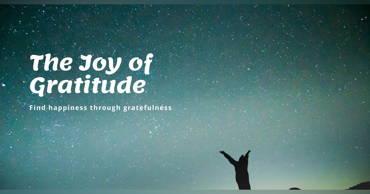 The Joy of Gratitude - riseshine.in