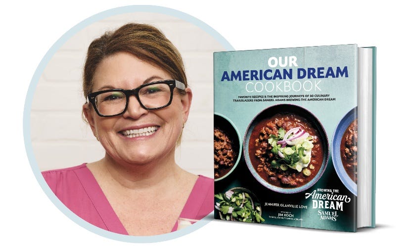 A person smiling next to a cookbook

AI-generated content may be incorrect.