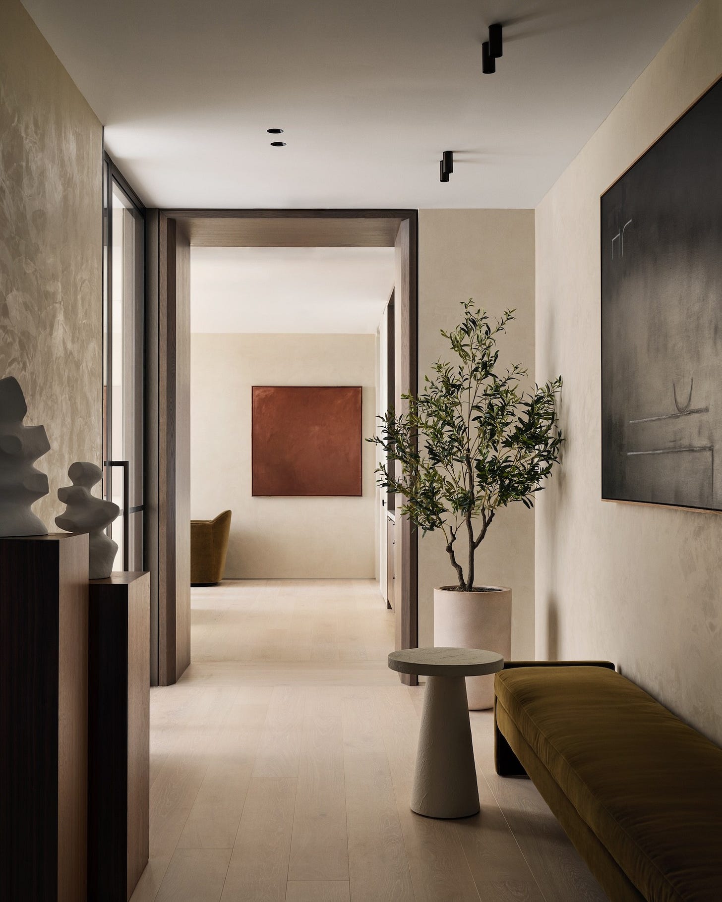 calming entrance into a home