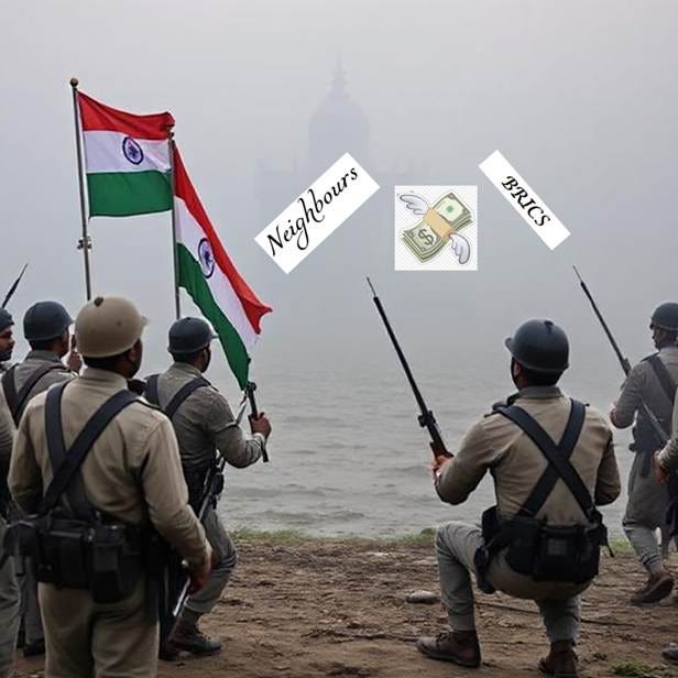 A group of men holding flags

AI-generated content may be incorrect.