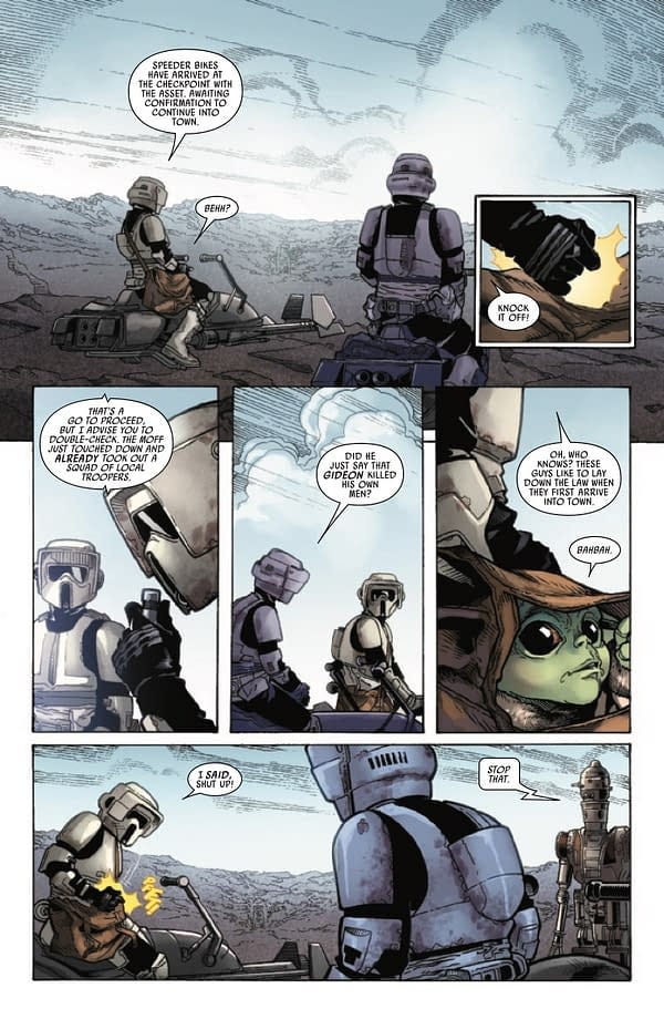 Interior preview page from STAR WARS: THE MANDALORIAN #8 SARA PICHELLI COVER