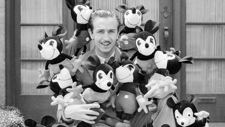 Walt Disney and Mickey Mouse. Credit: Walt Disney Archives. Walt Disney and Mickey Mouse. Credit: Walt Disney Archives.