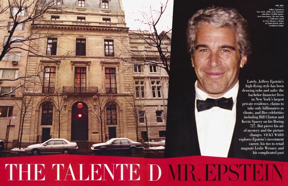 THE TALENTED MR. EPSTEIN | Vanity Fair | March 2003
