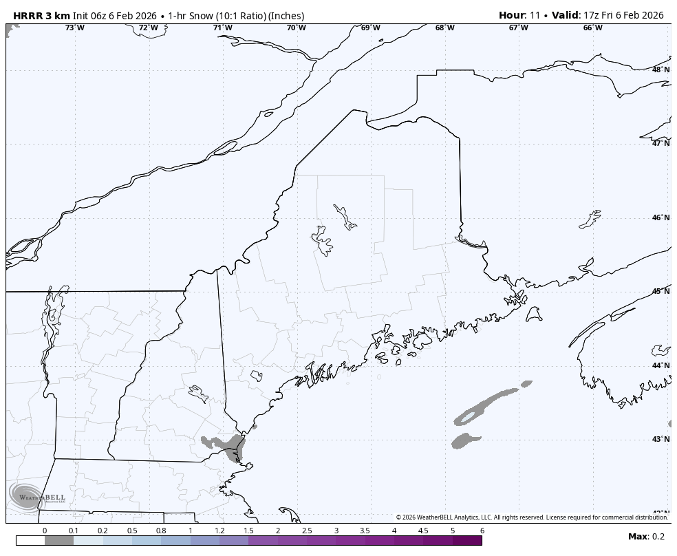 Snow showers with squalls possible Friday night into Saturday