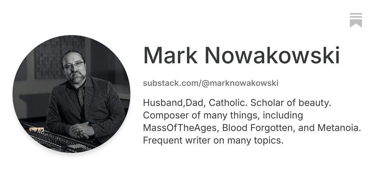 Mark Nowakowski | Substack