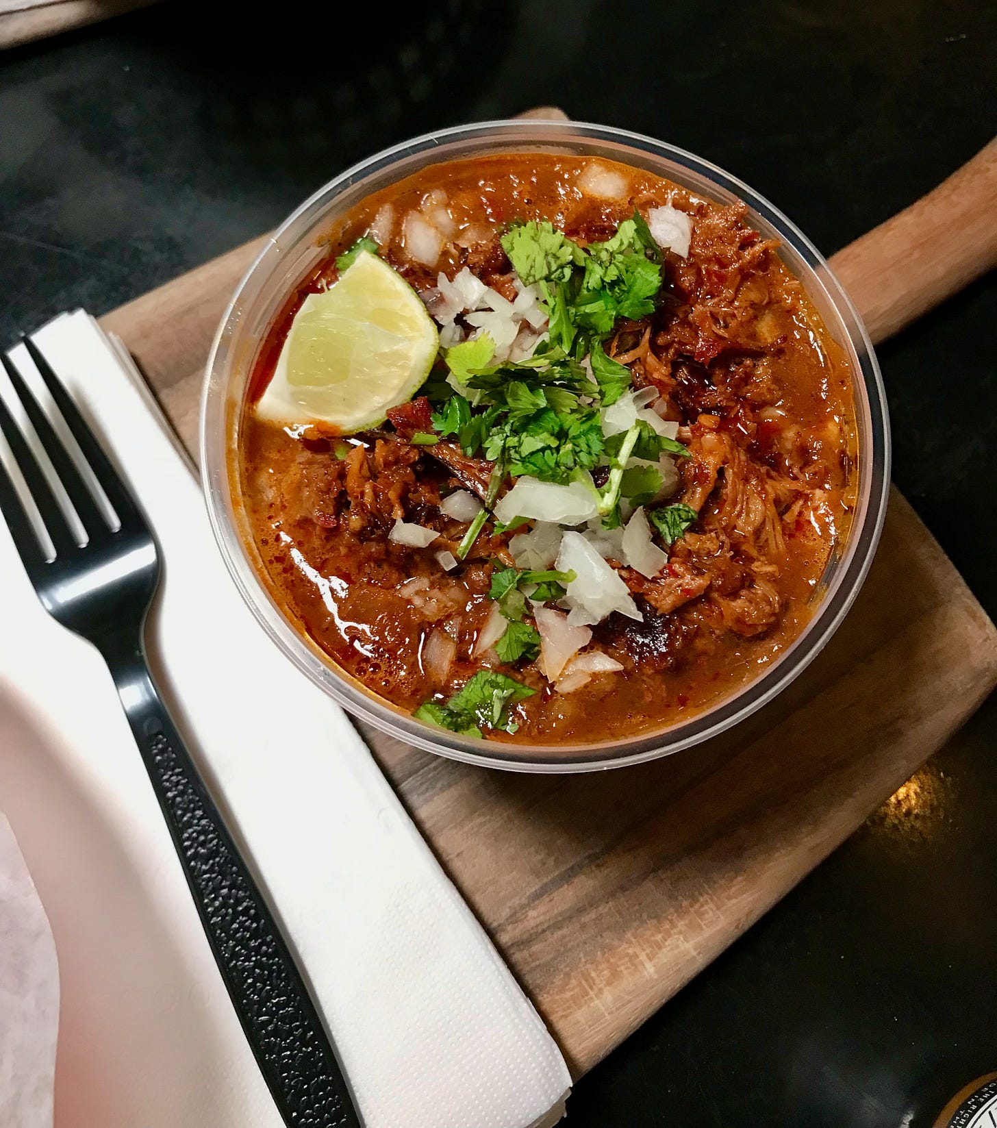 beef birria ramen at Paradox Beer Company