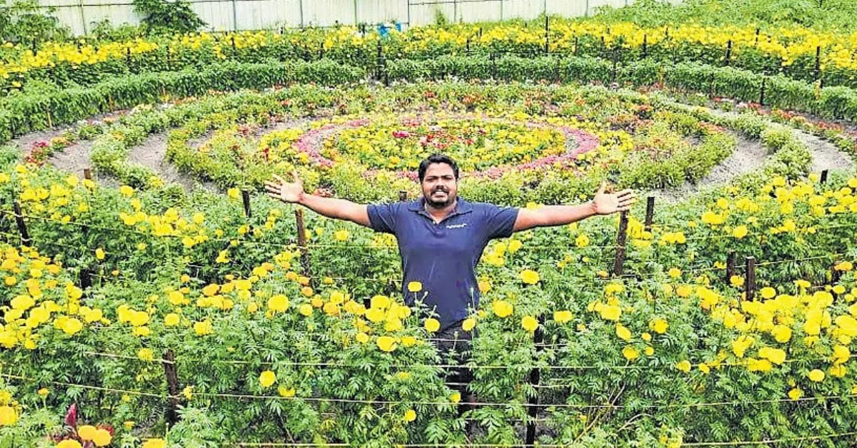 S P Sujith Swaminikarthil Grows Living Pookkalam in Alappuzha for Onam