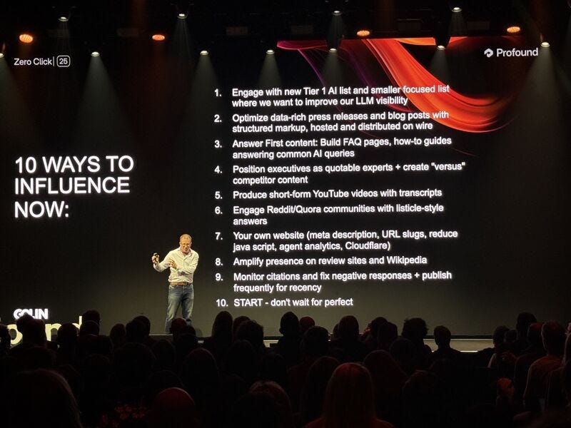 Profound zero click conference gibberish