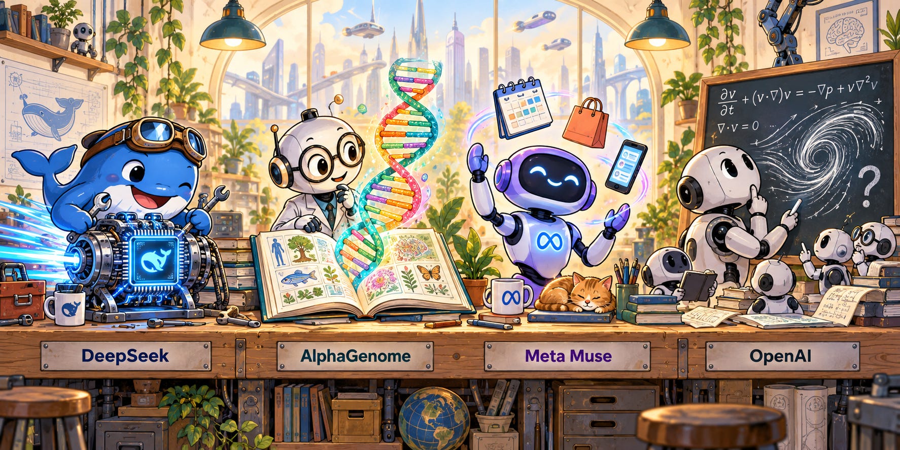 The Sequence Radar - Issue 932: Last Week in AI: DeepSeek V4.1-Flash, AlphaGenome Atlas, Meta Muse, and OpenAI’s Proposed Math Breakthrough