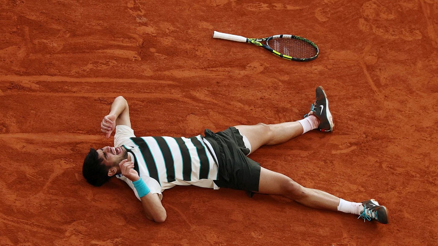 Carlos Alcaraz wins Roland Garros, completing historic comeback from two  sets down to defeat Jannik Sinner in men's final | CNN