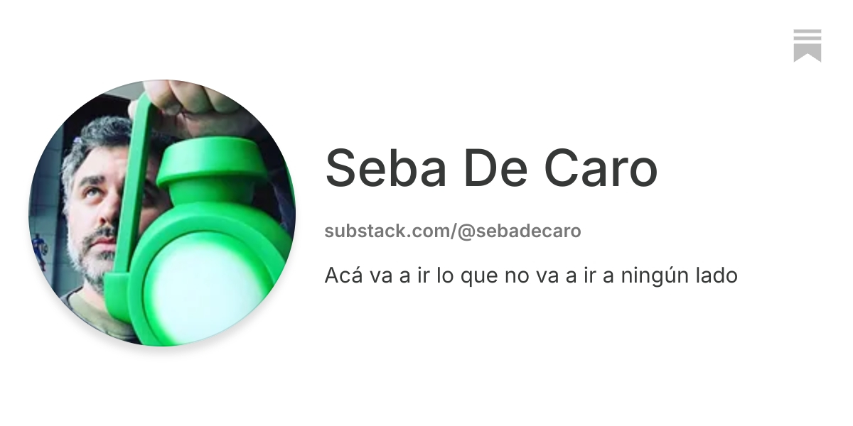 Seba De Caro | Substack
