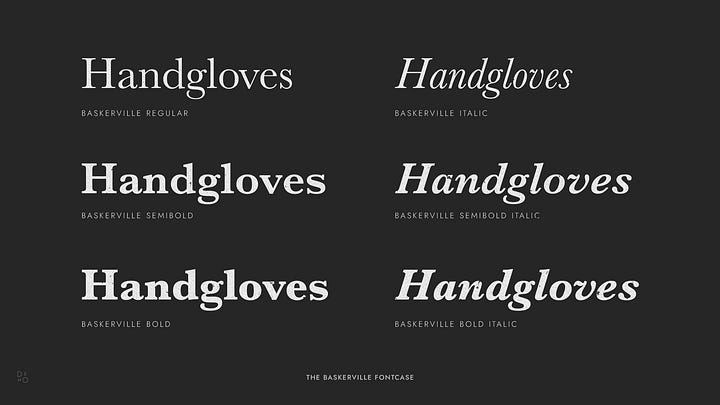 Typefaces and fonts.