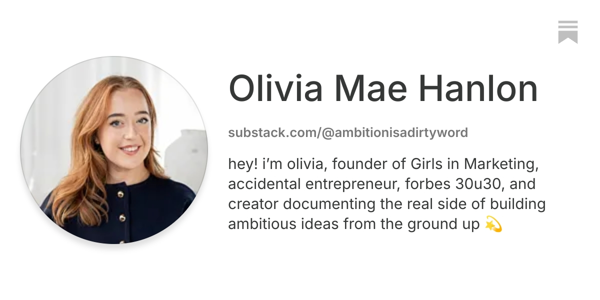 Olivia Mae Hanlon | Substack