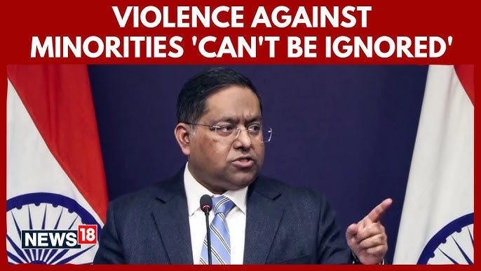 ‘Unremitting Hostility’: Randhir Jaiswal Cites 2,900 Attacks On Minorities  In Bangladesh | MEA