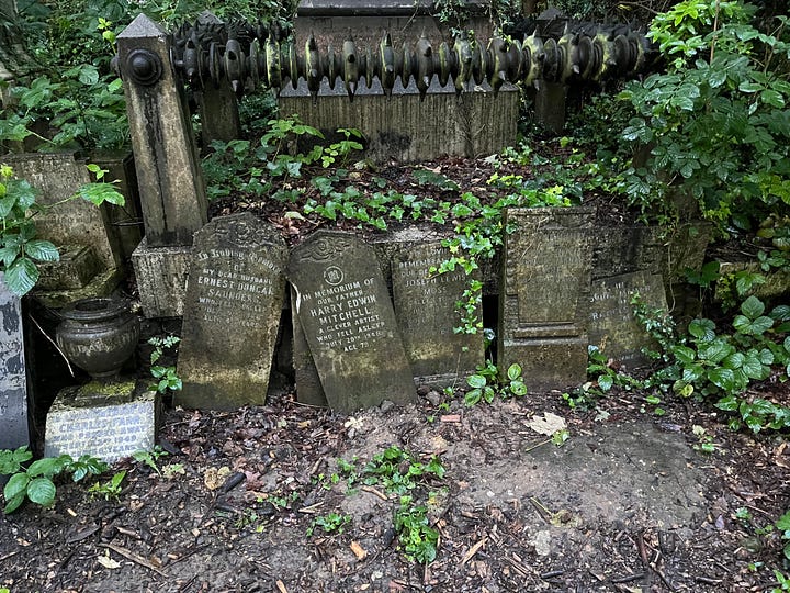 Rows of tiny headstones pressed up against each other
