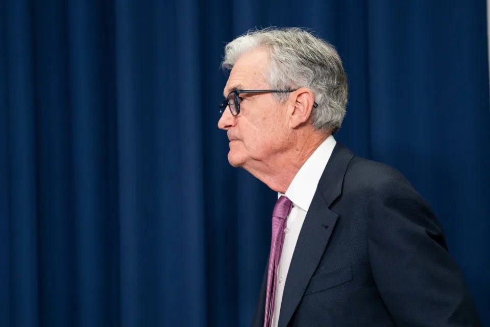 U.S. Federal Reserve Chair Jerome Powell attends a press conference in Washington, D.C., the United States, on Feb. 1, 2023. The U.S. Federal Reserve on Wednesday implemented its first rate hike in the new year. The central bank hiked rates by a quarter percentage point, marking the eighth time the Fed has raised rates since it began tightening in March last year. (Photo by Liu Jie/Xinhua via Getty Images) U.S. Federal Reserve Chair Jerome Powell attends a press conference in Washington, D.C., the United States, on Feb. 1, 2023. The U.S. Federal Reserve on Wednesday implemented its first rate hike in the new year. The central bank hiked rates by a quarter percentage point, marking the eighth time the Fed has raised rates since it began tightening in March last year. (Photo by Liu Jie/Xinhua via Getty Images)