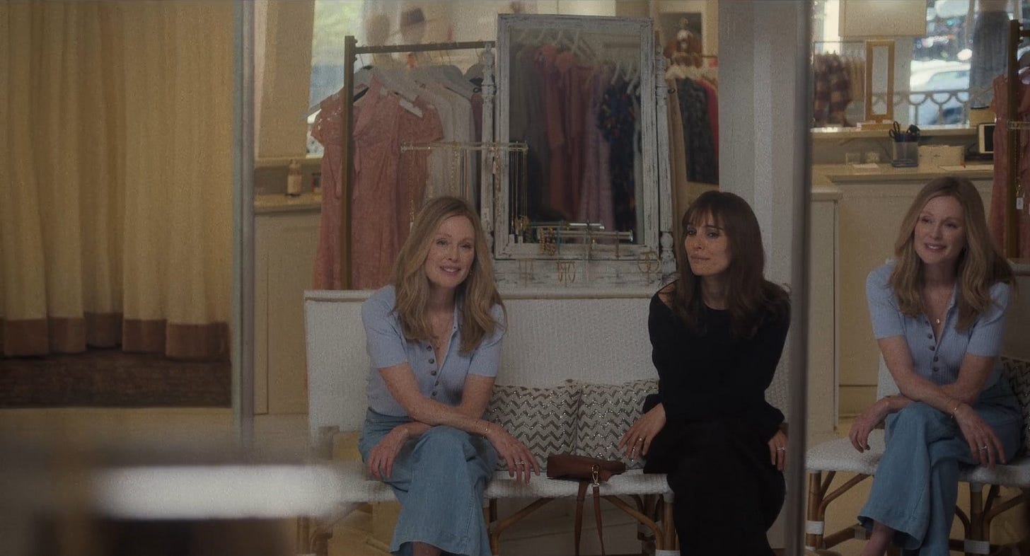 Martin Kessler on X: "Love the blocking and the use of the mirror in this  shot. Natalie Portman squished in-between two Julianne Moores. May December  (2023) dir. Todd Haynes https://t.co/FqH0LRvIdH" / X